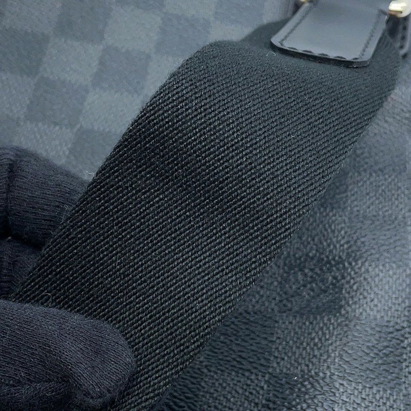 ルイヴィトン ショルダーバッグ ダミエ・グラフィット トマス N58028 LOUIS VUITTON メンズ ブラック 黒