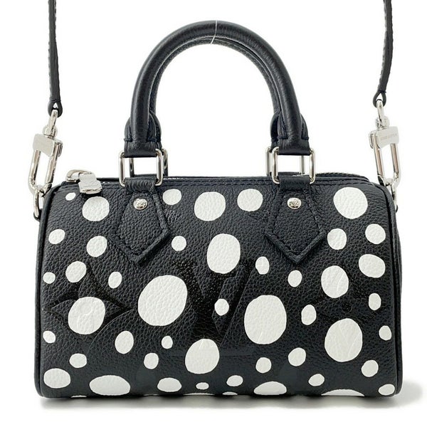 ルイヴィトン ハンドバッグ モノグラム・アンプラント/インフィニティ ドット LV×YK ナノ・スピーディ M81910 草間彌生 黒 セール品