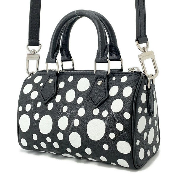 ルイヴィトン ハンドバッグ モノグラム・アンプラント/インフィニティ ドット LV×YK ナノ・スピーディ M81910 草間彌生 黒 セール品