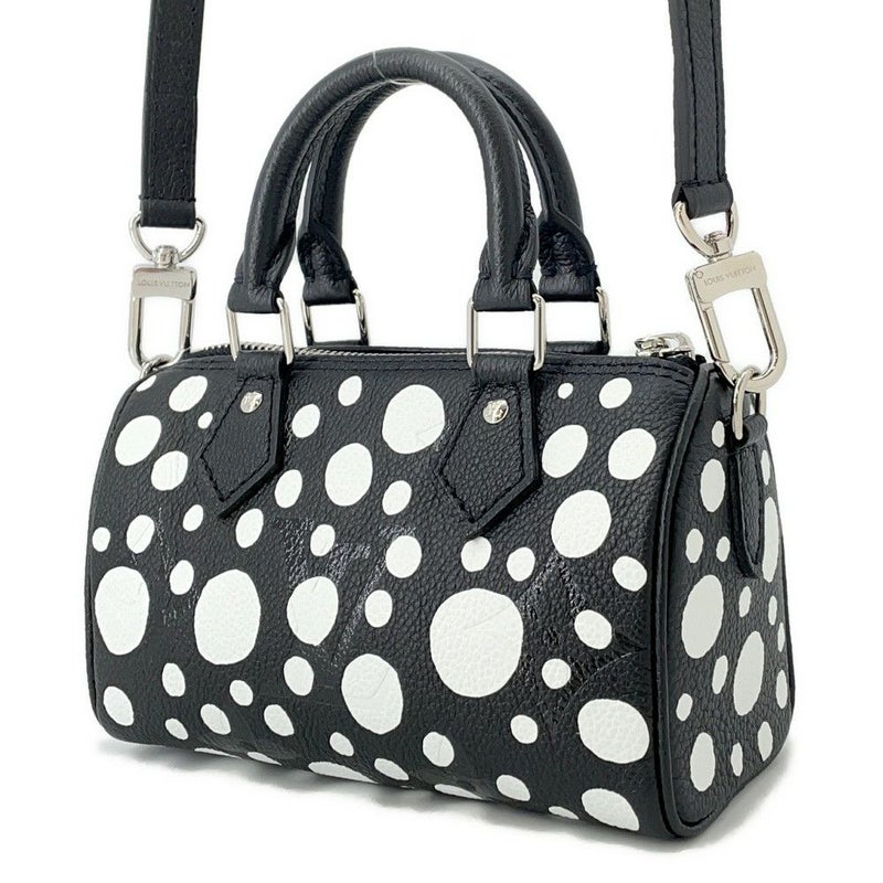 ルイヴィトン ハンドバッグ モノグラム・アンプラント/インフィニティ ドット LV×YK ナノ・スピーディ M81910 草間彌生 黒 セール品
