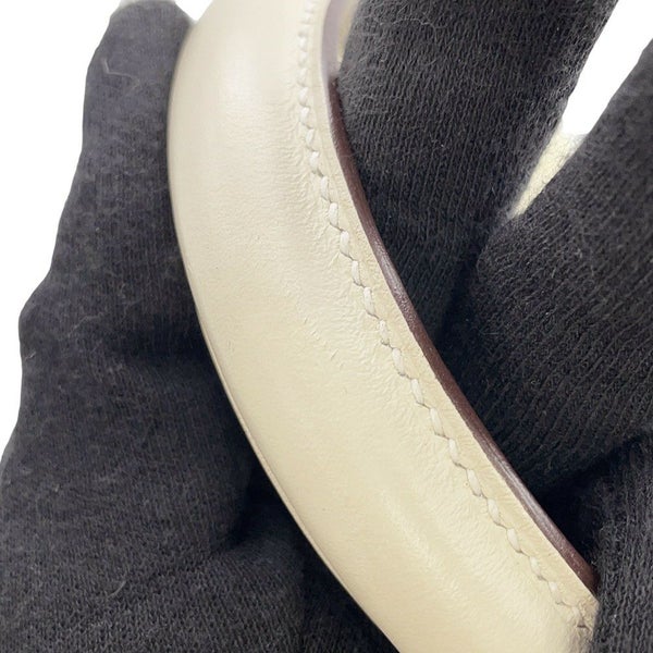 エルメス ハンドバッグ ケリー28 外縫い ナタ/ジョーヌシトロン/シルバー金具 トワルアッシュ/スイフト U刻印 2wayショルダー