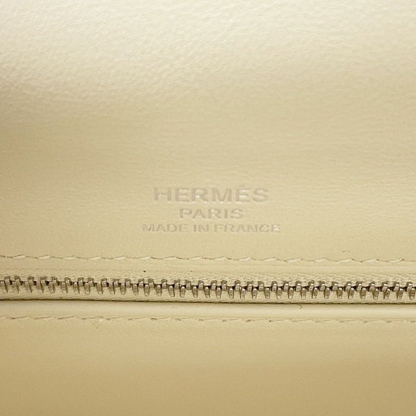 エルメス ハンドバッグ ケリー28 外縫い ナタ/ジョーヌシトロン/シルバー金具 トワルアッシュ/スイフト U刻印 2wayショルダー