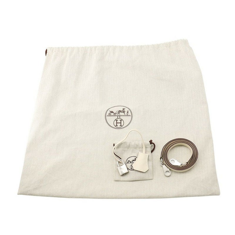 エルメス ハンドバッグ ケリー28 外縫い ナタ/ジョーヌシトロン/シルバー金具 トワルアッシュ/スイフト U刻印 2wayショルダー