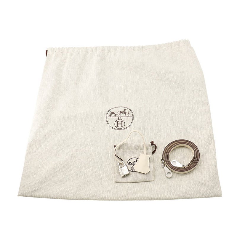 エルメス ハンドバッグ ケリー28 外縫い ナタ/ジョーヌシトロン/シルバー金具 トワルアッシュ/スイフト U刻印 2wayショルダー