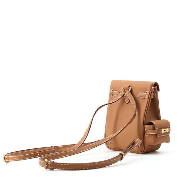 エルメス リュック ケリージャンプ ゴールド/ゴールド金具 スイフト K刻印 HERMES バッグ