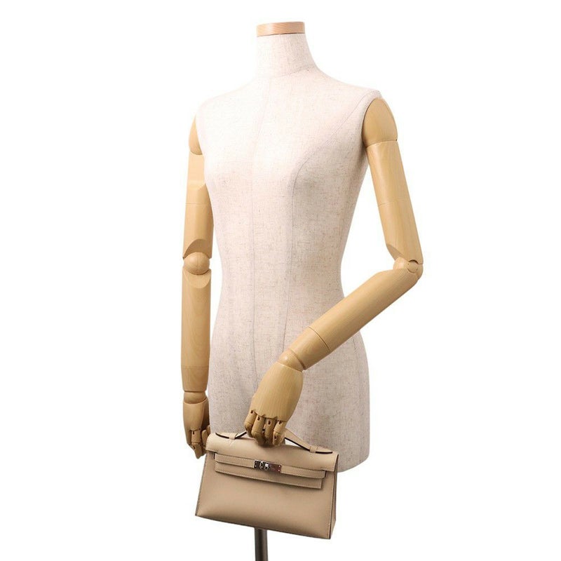 エルメス ハンドバッグ ポシェットケリー トレンチ/シルバー金具 スイフト K刻印