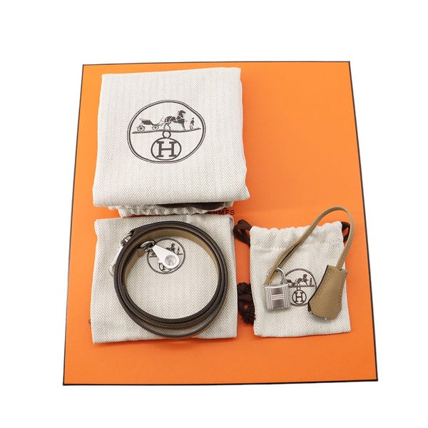 エルメス ハンドバッグ ケリー25 外縫い プシエール/シルバー金具 エプソン K刻印 2wayショルダー