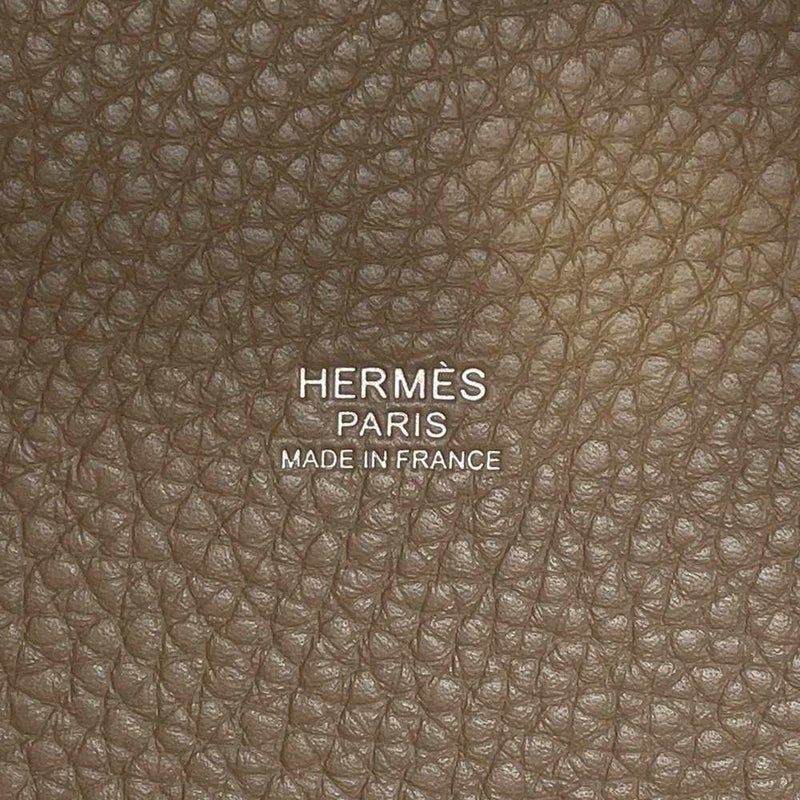 エルメス ハンドバッグ ピコタンロックPM エトゥープ/シルバー金具 トリヨクレマンス W刻印
