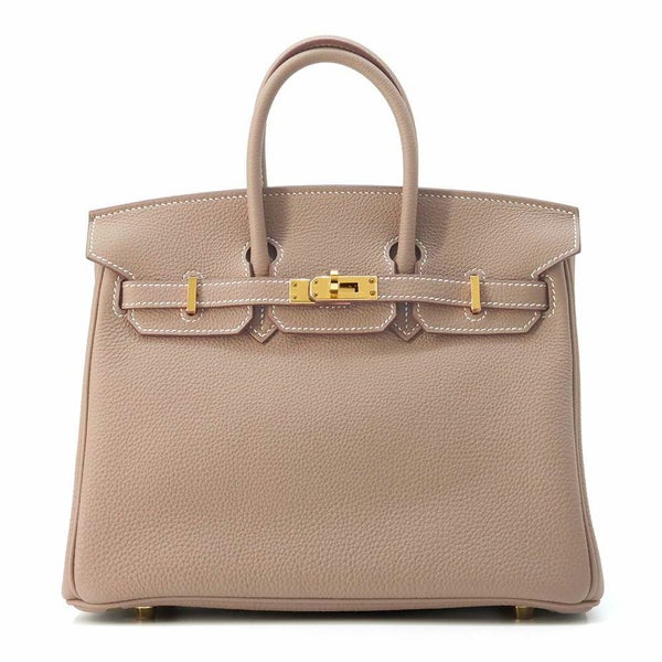 エルメス バーキン25 エトゥープ/ゴールド金具 トゴ Z刻印 HERMES Birkin ハンドバッグ