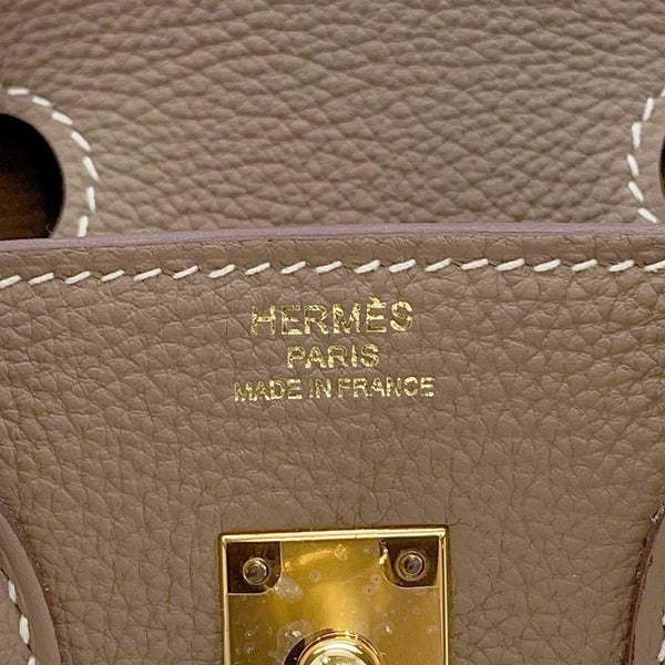 エルメス バーキン25 エトゥープ/ゴールド金具 トゴ Z刻印 HERMES Birkin ハンドバッグ