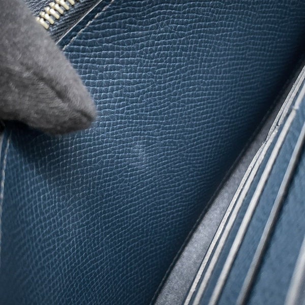 エルメス 長財布 コンスタンス トゥーゴー サングル・コルダージュ ディープブルー/ゴールド金具 エプソン W刻印