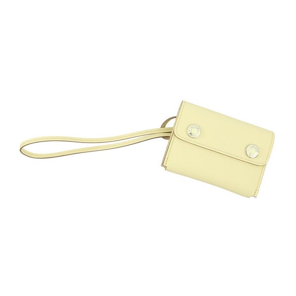 エルメス カードケース エルメスナップ カードケース ジョーヌミルトン/ラッカー金具 スイフト W刻印