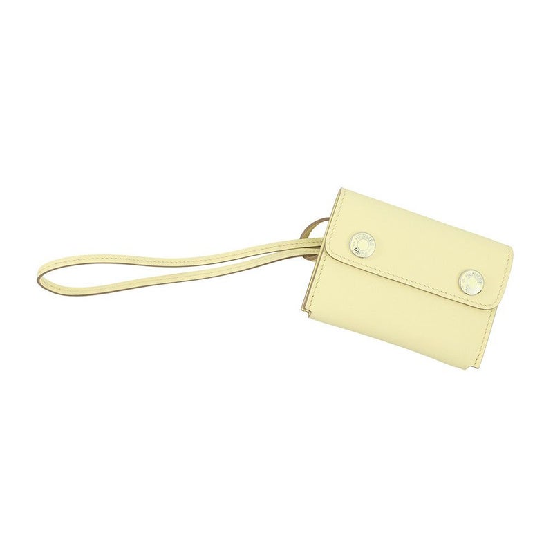 エルメス カードケース エルメスナップ カードケース ジョーヌミルトン/ラッカー金具 スイフト W刻印