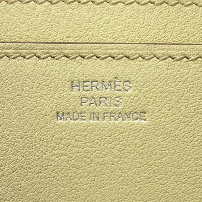 エルメス カードケース エルメスナップ カードケース ジョーヌミルトン/ラッカー金具 スイフト W刻印