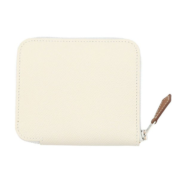 エルメス コインケース アザップ コンパクト シルクイン ナタ/シルバー金具 エプソン U刻印