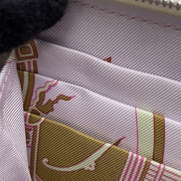 エルメス コインケース アザップ コンパクト シルクイン ナタ/シルバー金具 エプソン U刻印