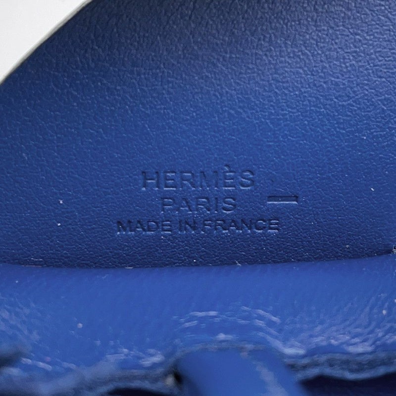 エルメス バッグチャーム ロデオ ペガサス タッチ ブルーフランス ラムスキン/リザード U刻印