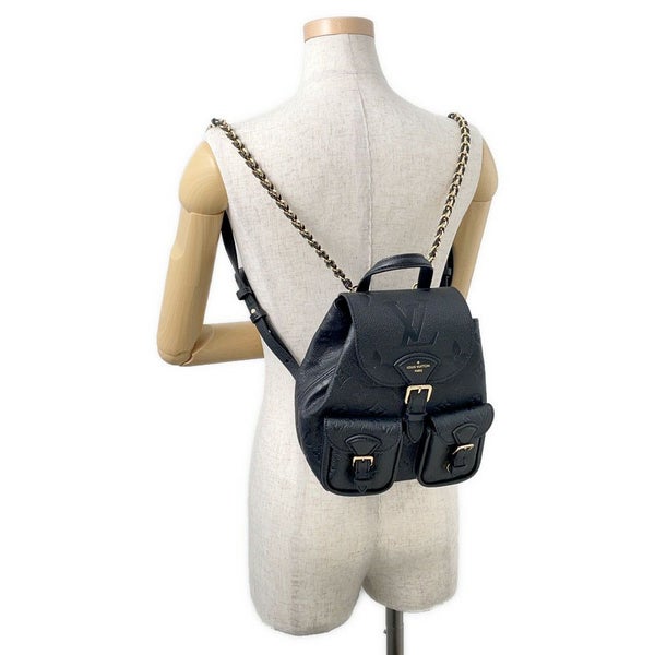 ルイヴィトン リュックサック モノグラム・アンプラント バックアップ M47072 LOUIS VUITTON バックパック 黒 ブラック バッグ