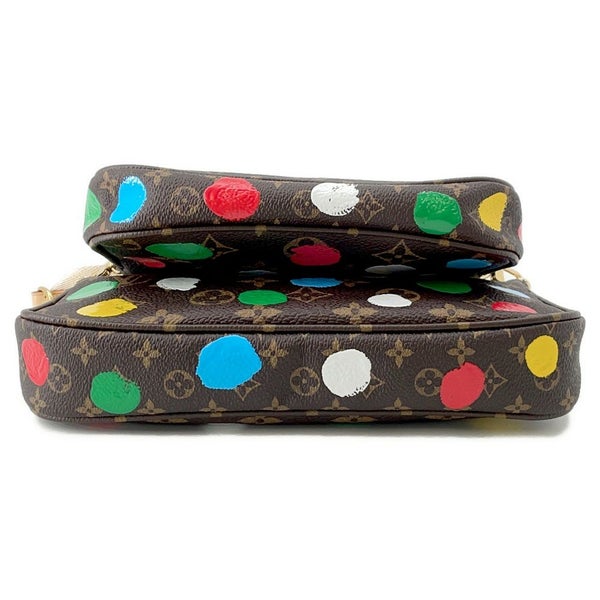 ルイヴィトン ショルダーバッグ モノグラム/ペインティッド ドット ミュルティ・ポシェット・アクセソワール M46385 草間彌生