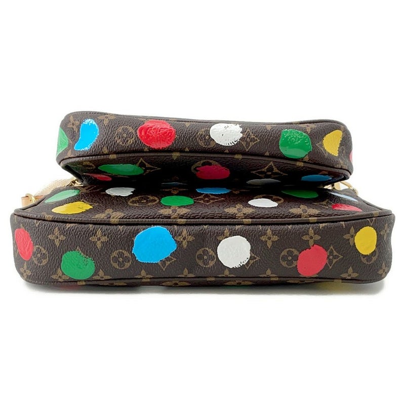 ルイヴィトン ショルダーバッグ モノグラム/ペインティッド ドット ミュルティ・ポシェット・アクセソワール M46385 草間彌生