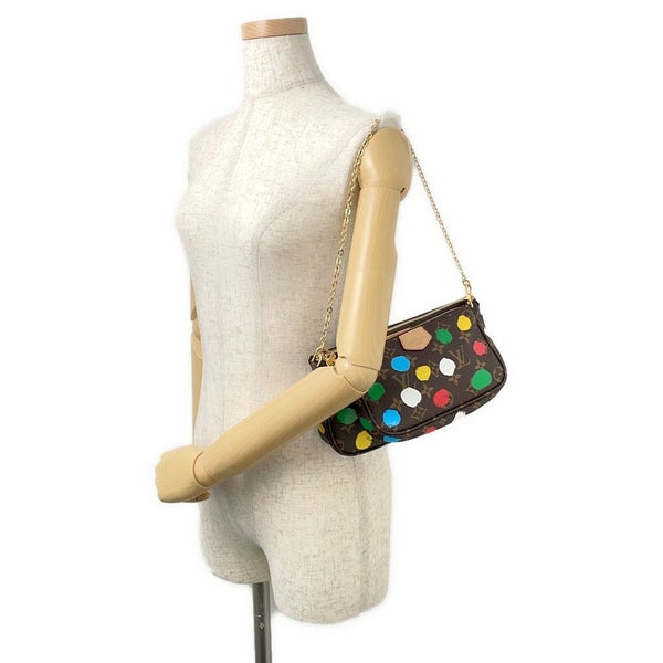 ルイヴィトン ショルダーバッグ モノグラム/ペインティッド ドット ミュルティ・ポシェット・アクセソワール M46385 草間彌生