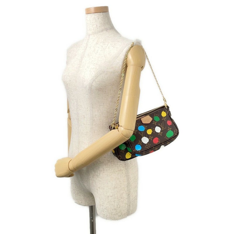 ルイヴィトン ショルダーバッグ モノグラム/ペインティッド ドット ミュルティ・ポシェット・アクセソワール M46385 草間彌生