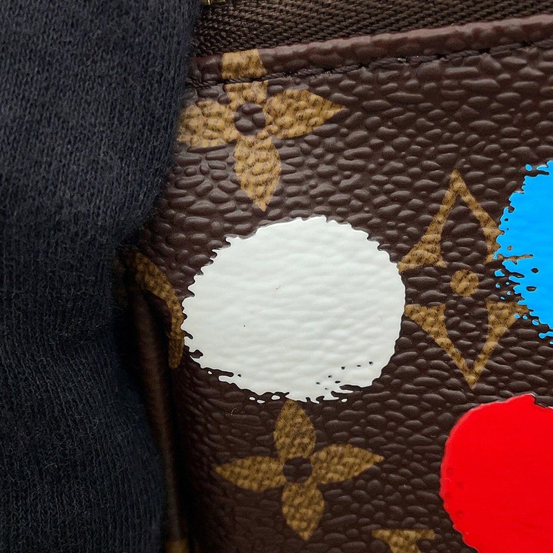 ルイヴィトン ショルダーバッグ モノグラム/ペインティッド ドット ミュルティ・ポシェット・アクセソワール M46385 草間彌生