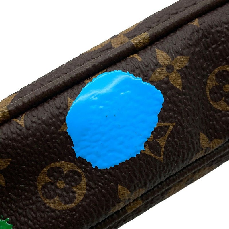 ルイヴィトン ショルダーバッグ モノグラム/ペインティッド ドット ミュルティ・ポシェット・アクセソワール M46385 草間彌生