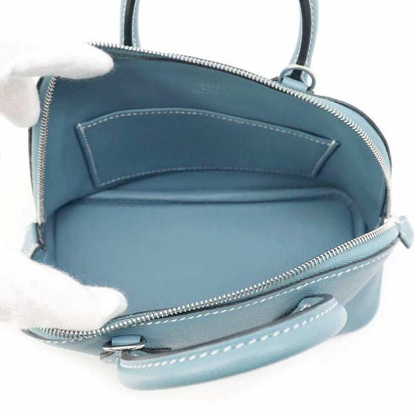 エルメス ボリード1923 ミニ ニューブルージーン/シルバー金具 エバーカラー B刻印 2wayショルダー