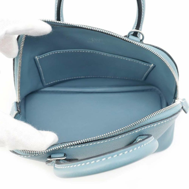 エルメス ボリード1923 ミニ ニューブルージーン/シルバー金具 エバーカラー B刻印 2wayショルダー