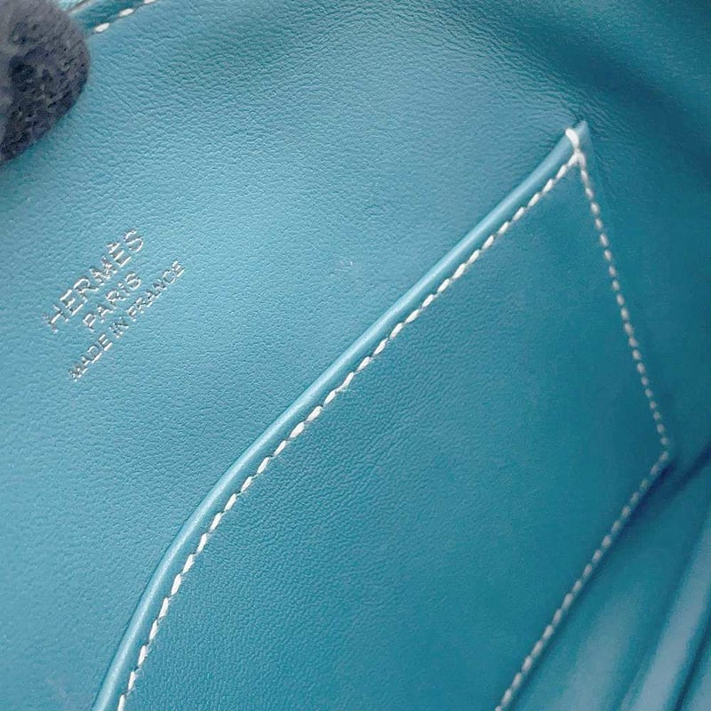 エルメス ボリード1923 ミニ ニューブルージーン/シルバー金具 エバーカラー B刻印 2wayショルダー