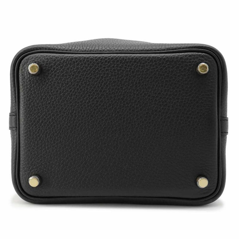 エルメス ハンドバッグ ピコタンロックPM ブラック/ゴールド金具 トリヨンクレマンス W刻印 黒