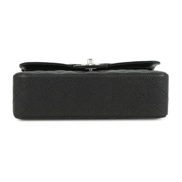 シャネル チェーンショルダーバッグ マトラッセ23 ココマーク ダブルチェーン キャビアスキン A01113 CHANEL 黒