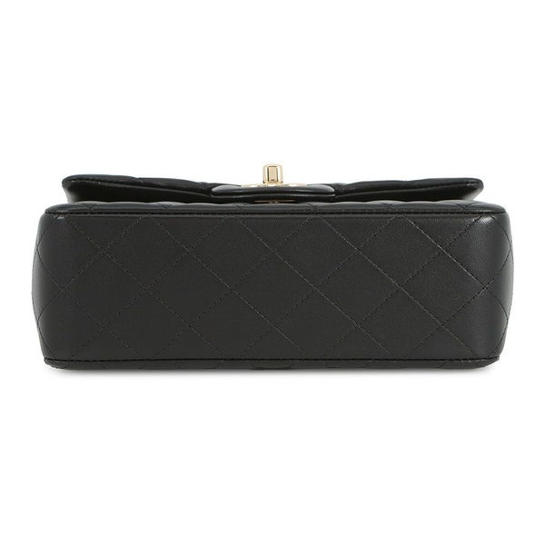 シャネル チェーンショルダーバッグ マトラッセ ココマーク トップハンドル ミニ ラムスキン AS2431 CHANEL 黒