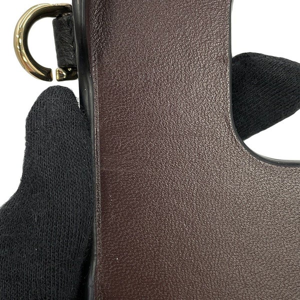 シャネル iPhoneケース マトラッセ ココマーク カードケース付き キャビアスキン AP3553 iPhone14pro対応 黒