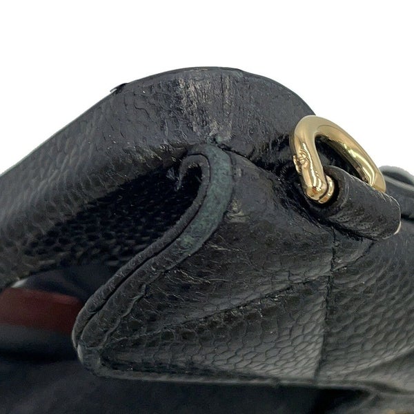 シャネル iPhoneケース マトラッセ ココマーク カードケース付き キャビアスキン AP3553 iPhone14pro対応 黒